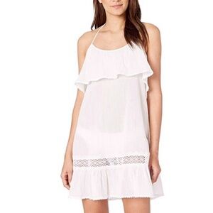 Kate Spade Dive Right In White Halter Swim Cover-Up